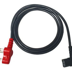 POW-DR 1.8m Right Angled IEC Power Cord With Dedicated Plug | Rapidnet